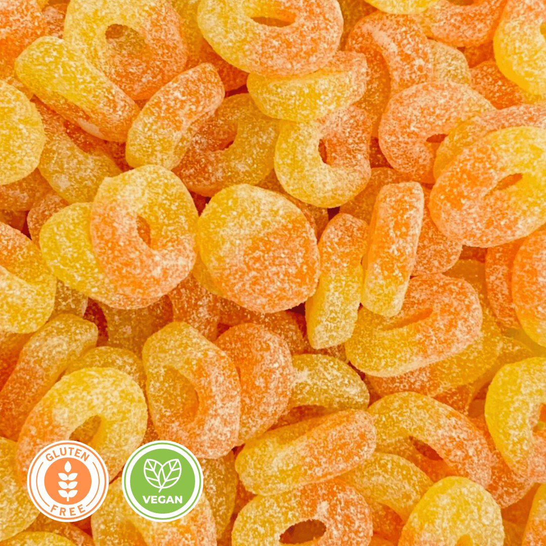 Vegan Peach Rings - Treats & Sweets