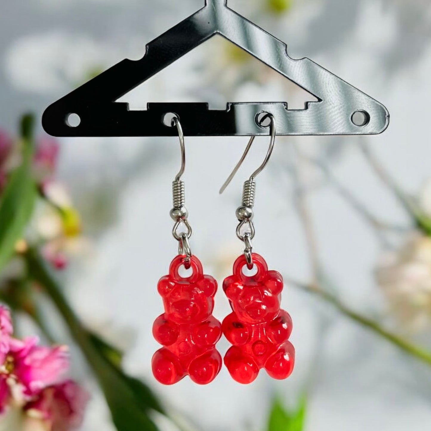 Gummy Bear Earrings - Red