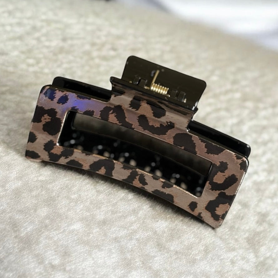 Leopard Print Claw Clips