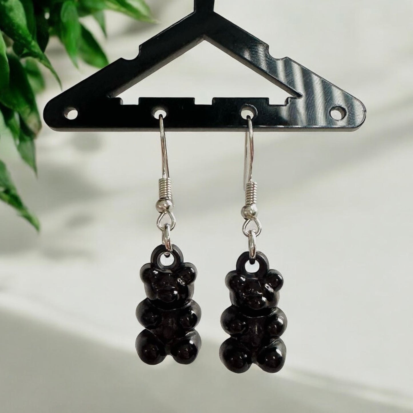 Gummy Bear Earrings - Black