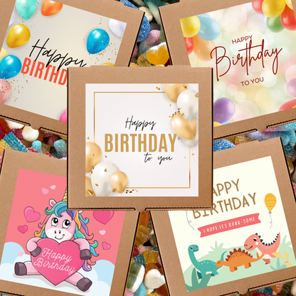 Mega Mix Sweet Box - Birthday Labels