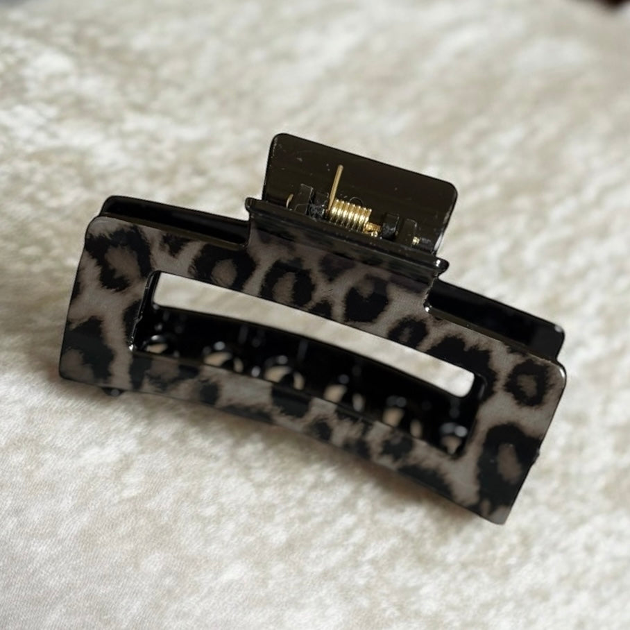 Leopard Print Claw Clips