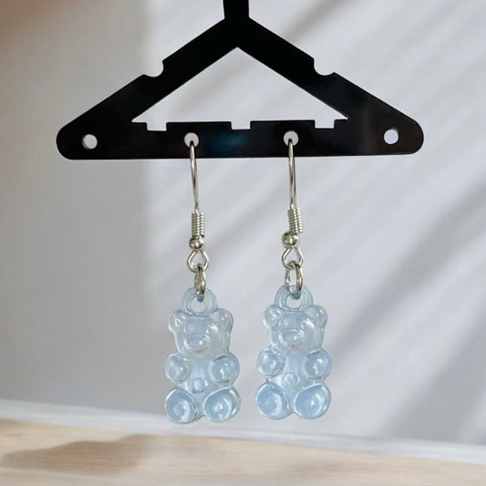 Gummy Bear Earrings - Baby Blue