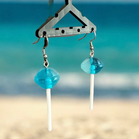 Lollipop Earrings - Blue