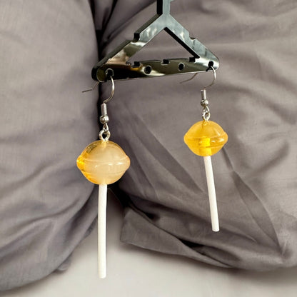 Lollipop Earrings - Yellow