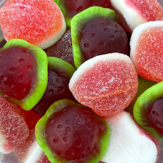 Jelly Filled Peaches & Strawbs