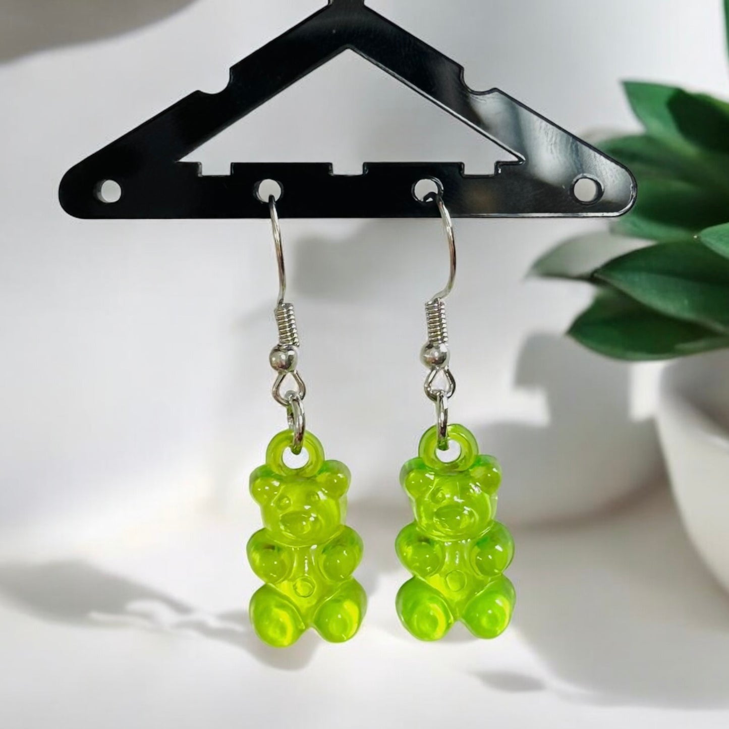 Gummy Bear Earrings - Green