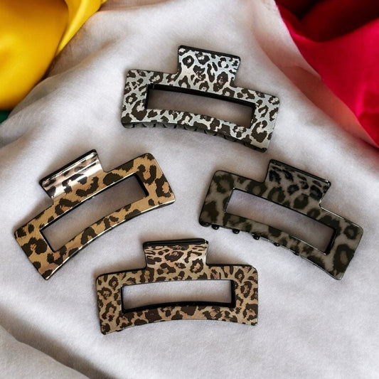 Leopard Print Claw Clips