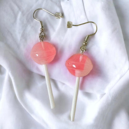 Lollipop Earrings - Pink