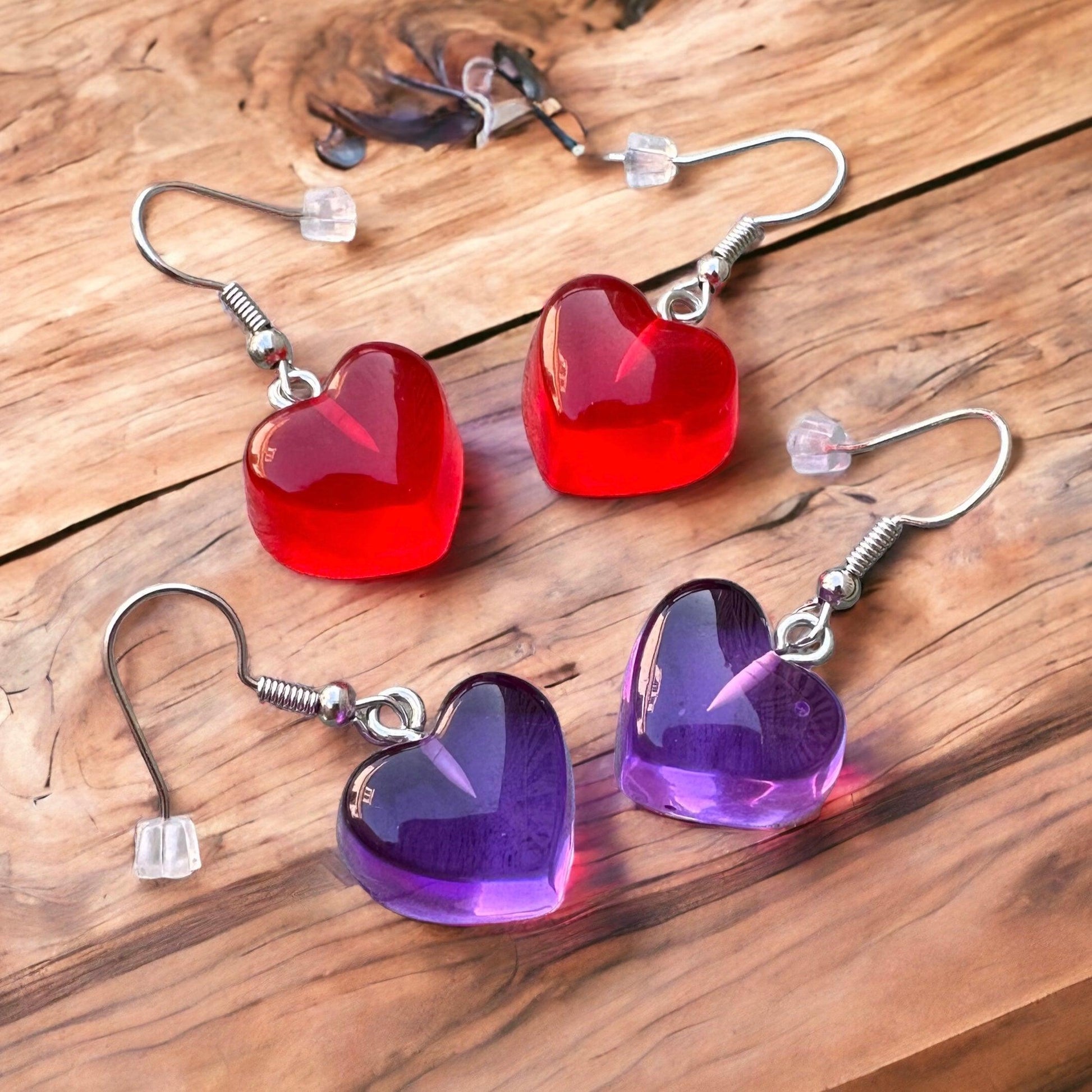 Jelly Heart Earrings - Treats & Sweets