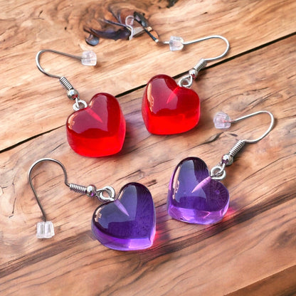 Jelly Heart Earrings - Treats & Sweets