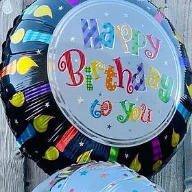 Black Candle Birthday Balloon - Treats & Sweets