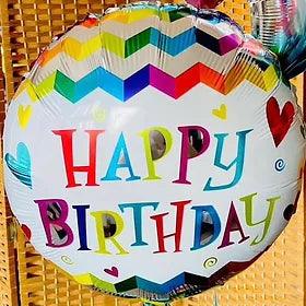Chevron Birthday Balloon - Treats & Sweets