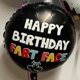 Fart Face Birthday Balloon - Treats & Sweets