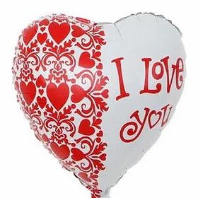I Love You Half Swirl Balloon - Treats & Sweets