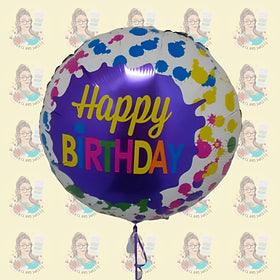 Paint Splat Birthday Balloon - Treats & Sweets